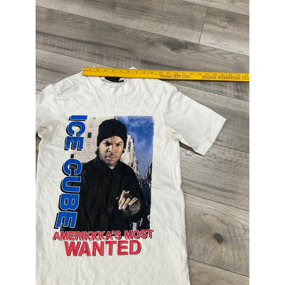 Ice Cube AmeriKKKa's Most Wanted Graphic T-Shirt White XS Hip Hop Rap Tee - Picture 9 of 9